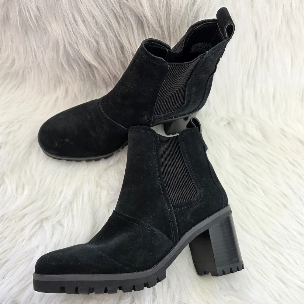 UGG Hazel Waterproof Chelsea Black Women's Ankle Boots Size 8.5 - Picture 9 of 10